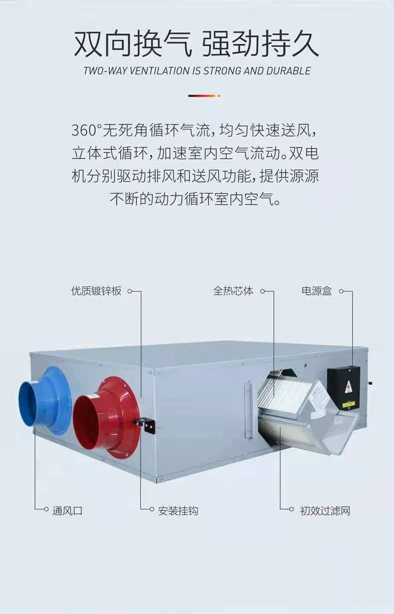 双向换气机组成结构图